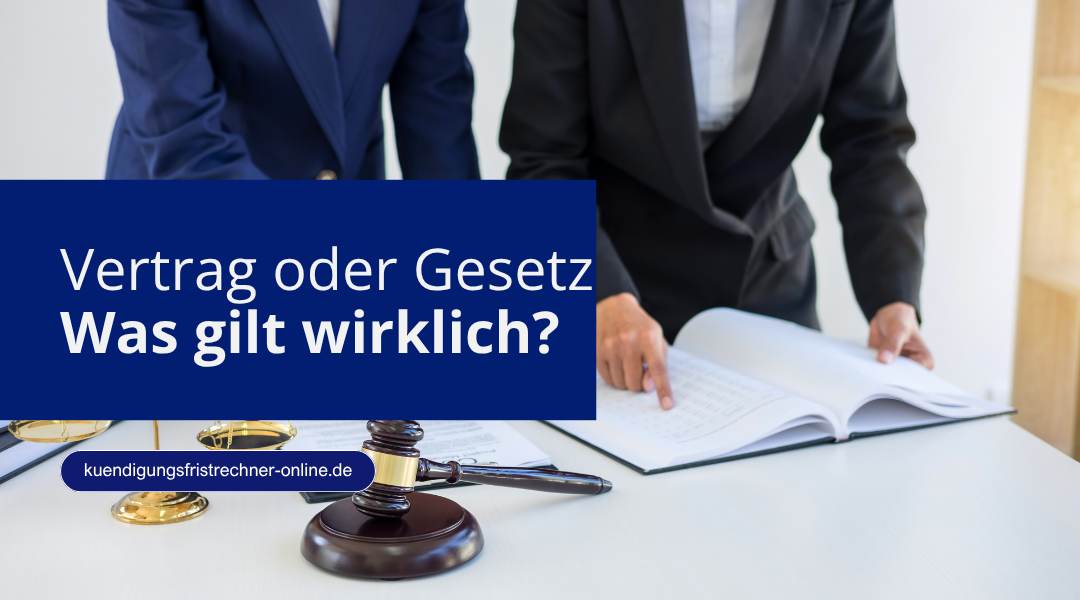 Unterschied zwischen Arbeitsvertrag und gesetzlicher Kündigungsfrist nach § 622 BGB einfach erklärt